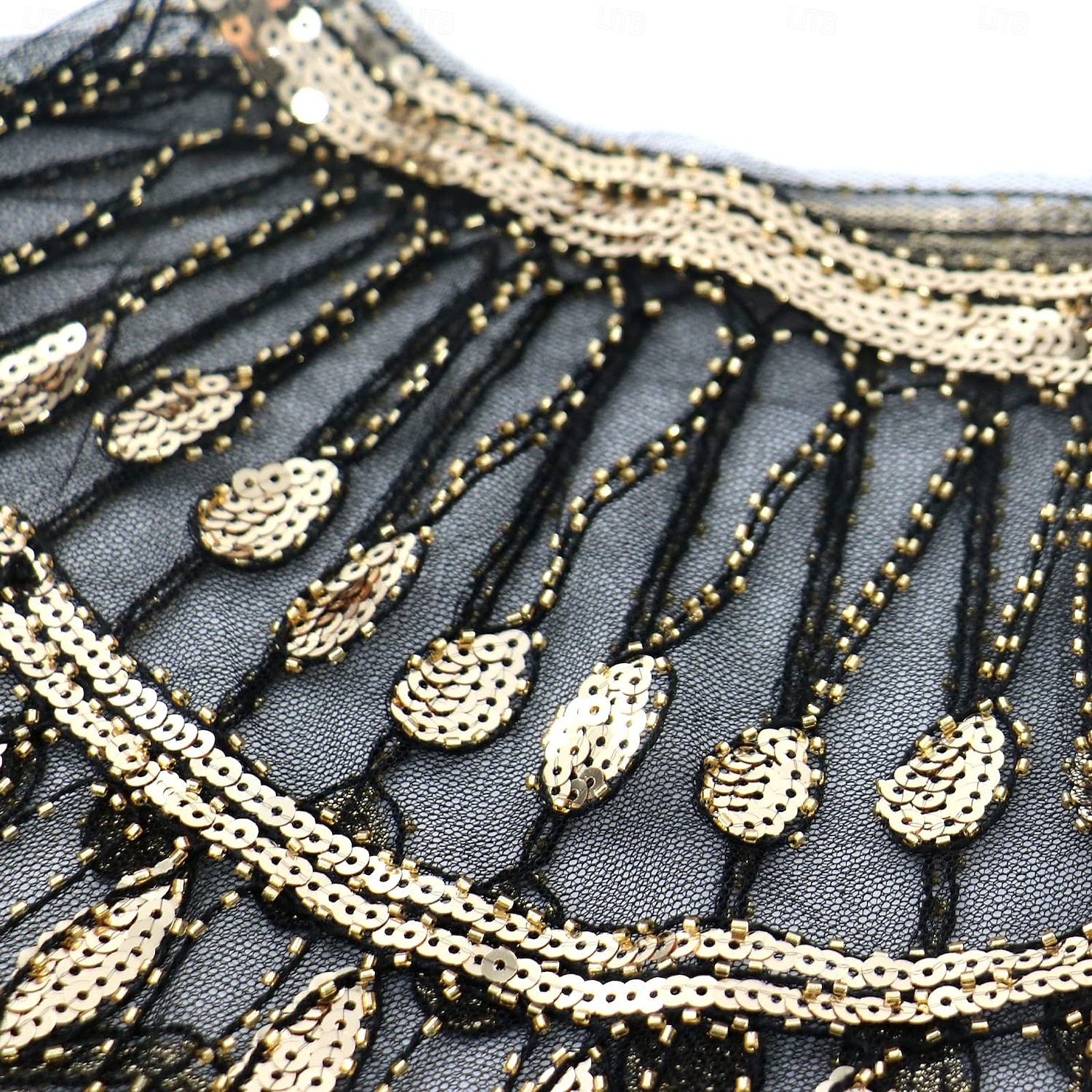 Rugido 20s 1920s Retro Antiguo Chales estilo flapper El gran Gatsby Chica de la aleta Lentejuelas Franja Disfraz Mujer Carnaval Fiesta de Noche Boda Mascarada Adulto Chal 2026 - $15.49 –P5