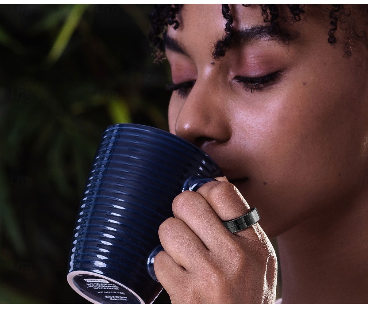 2026年 スマートリングフィットネストacker、超薄型2.2mm軽量インテリジェントリング、5ATM防水ステンレス鋼アクティビティ＆睡眠モニター、7日間の長いバッテリー寿命、Bluetoothウェルネスウェアラブル（男女用）  コレクション – $51.99 –P15