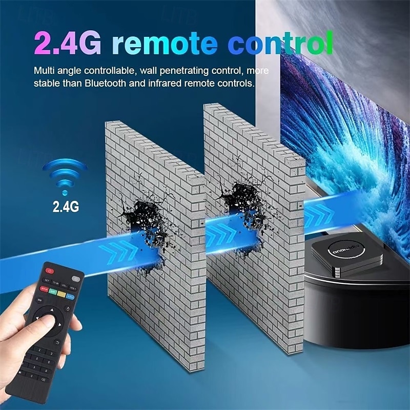 Андроид 12 ТВ-бокс Q3 Цифровой дисплей Cortex-A53 8GB 1 Гб 2025 - $43.99 –P5