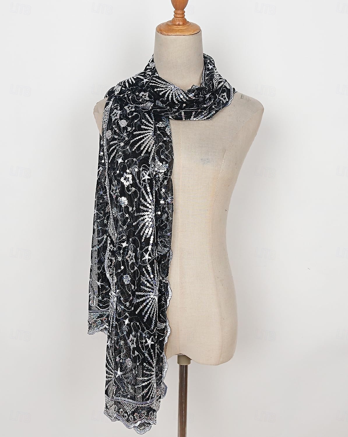 Retro Řvoucí 20s 20. léta 20. století šátek Wrap Přehozy přes ramena Velký Gatsby Flitry Maškarní kostým Dámské Karneval Svatební Večerní oslava Plesová maškaráda Dospělé Šátek 2025 - $17.49 –P10