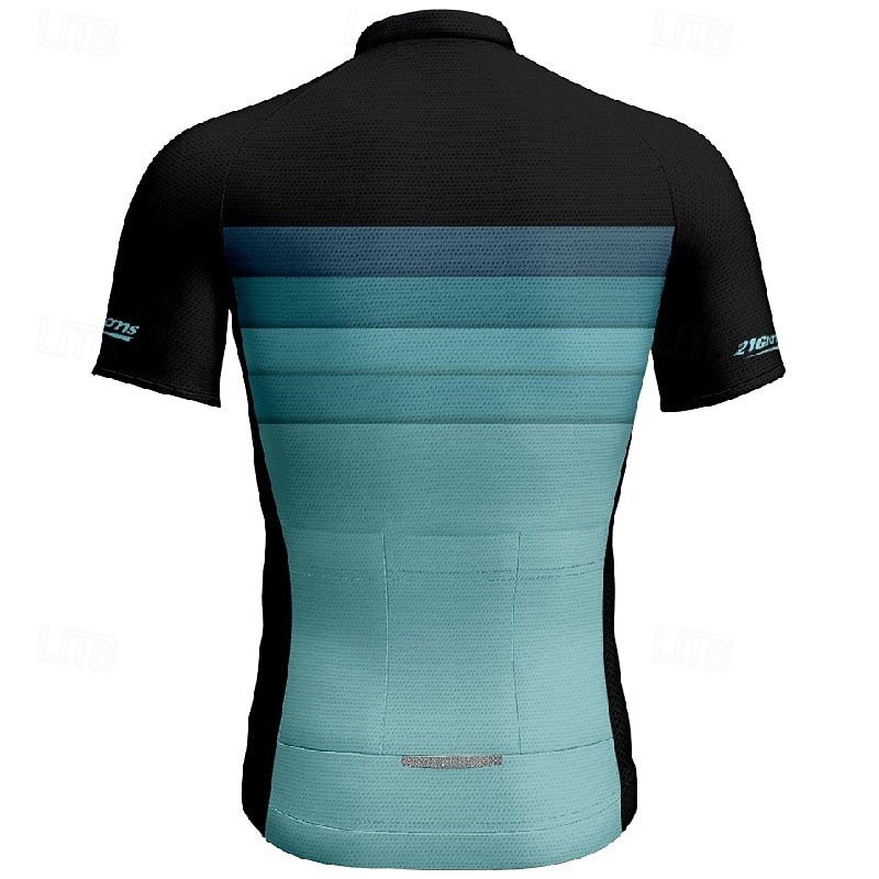 Męskie Koszulka rowerowa Gradient Krótki rękaw Rower Tee Tshirt Dżersej z 3 tylnymi kieszeniami Kolarstwo górskie Szybkie wysychanie Anatomiczny kształt Odprowadzające wilgoć Oddychający Sport Żółty 2026 - $28.99 –P2