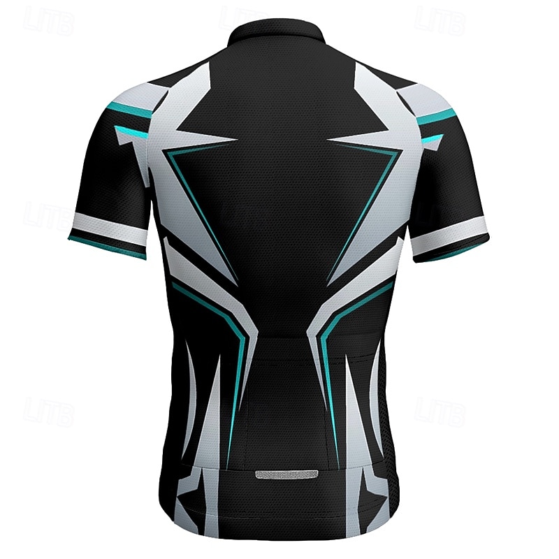 Муж. Велокофты Геометрический принт С короткими рукавами Велоспорт Футболка Футболка Джерси с 3 задними карманами Горные велосипеды Быстровысыхающий Анатомический дизайн Фитиль Дышащий Виды спорта 2025 - $25.99 –P11