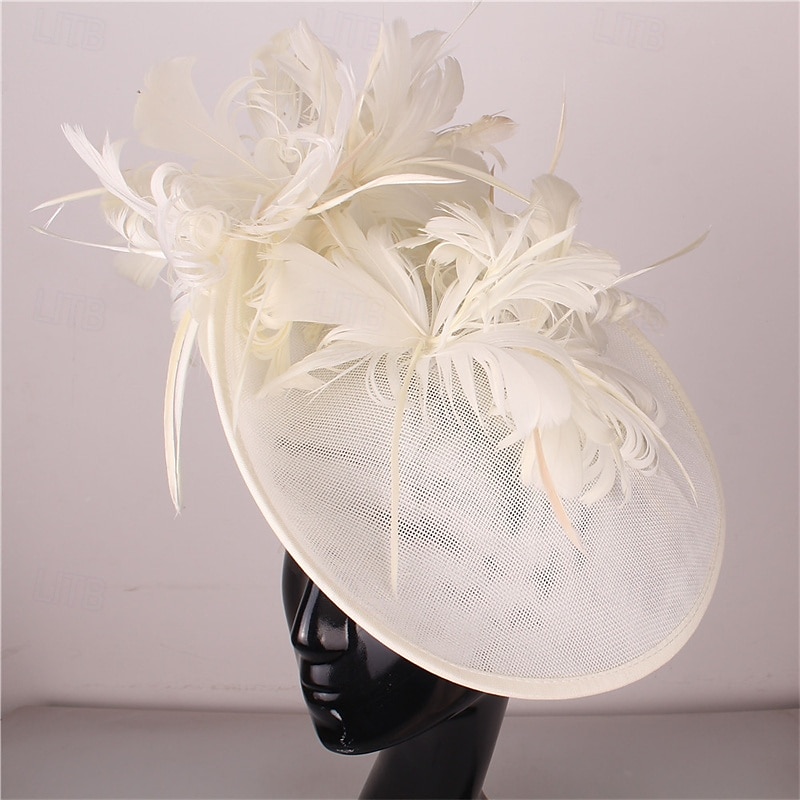 accessoire Imitation Lin Plumes Mariage Soirée Élégant Mariage Avec Plume Casque Couvre-chef de 2025 ? $28.99 –P1