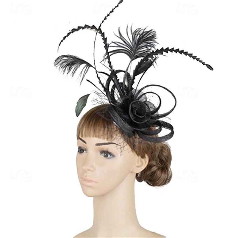 Kopfstück Federn Hochzeit Abendgesellschaft Elegant Hochzeit Mit Feder Kopfschmuck Kopfbedeckung 2025 - $24.99 –P6