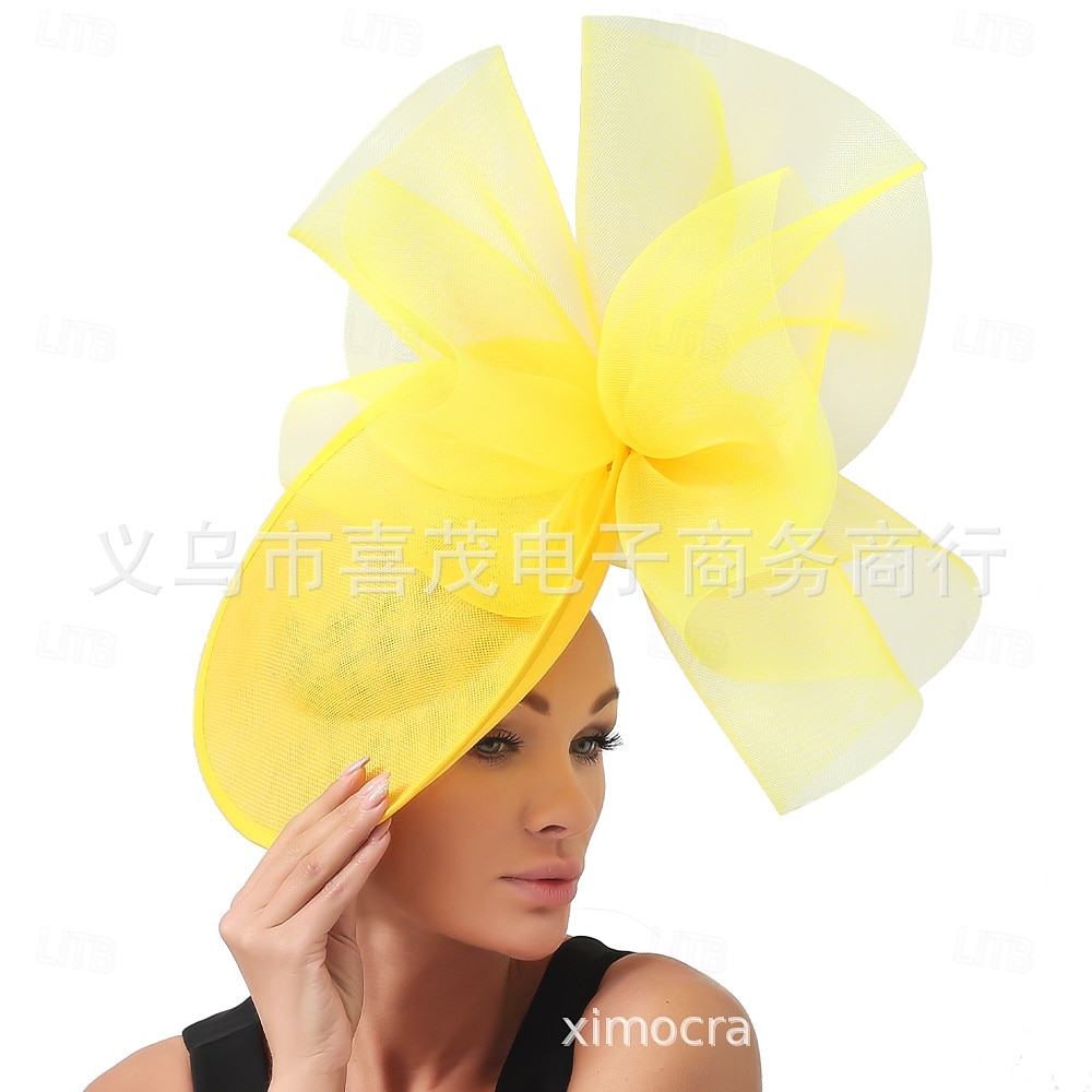 Nakrycie Głowy Kapelusz Fedora Lnianą Na Ślub Urodziny Wieczorną Imprezę Herbatkę Wyścigi Konne Elegancki Vintage Uroczy Z Piórem Kwiatowym Nakryciem Głowy 2025 - $19.99 –P5