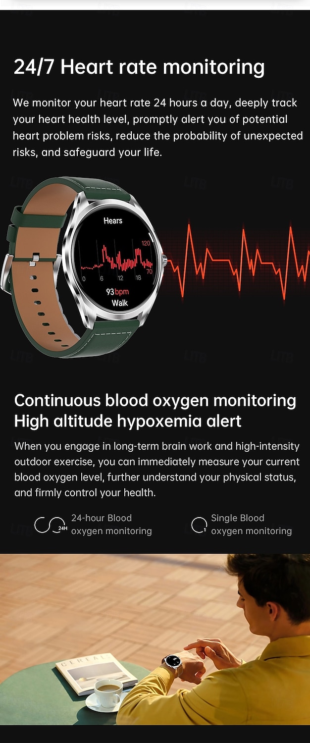 696 TN88 Orologio intelligente 1.43 pollice Intelligente Bracciale Bluetooth Pedometro Avviso di chiamata Monitoraggio del sonno Compatibile con Android iOS Da donna Da uomo Chiamate in vivavoce del 2025 a $65.99 –P15