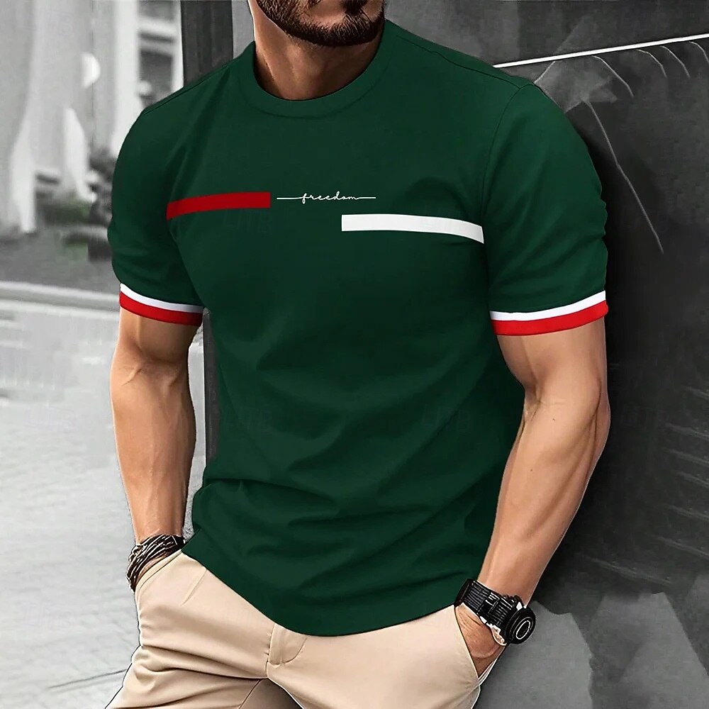 Homme T-shirt Chemise à manches courtes Manche Courte Col Rond Printemps & Automne impression de lettre Mode Designer Imprimé Vacances Rue Sortir Bleu marine Noir Blanche T-shirt haut de gamme pour de 2025 ? $11.99 –P2