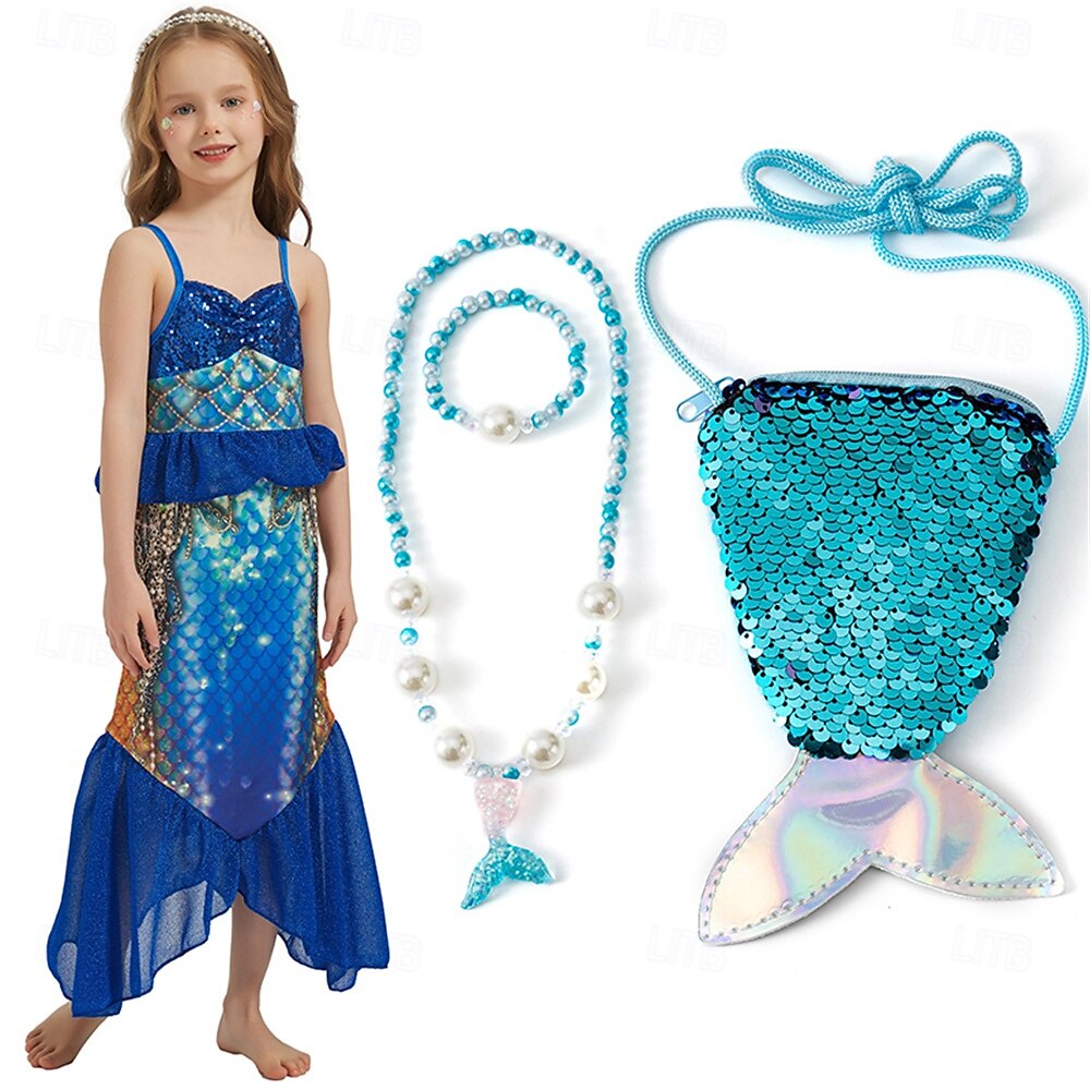 The Little Mermaid Little Mermaid Princess Mermaid Dress Theme Party Costume Cosplay Movie Cosplay for Girls' Kid's Carnival Masquerade Party Holiday 2025 - $30.99 –P2