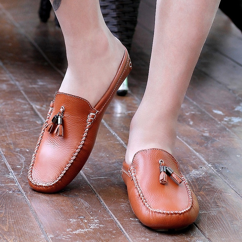 mocasini pentru bărbați din piele naturală – pantofi de șofer clasici cu ciucuri, mocasini casual confortabili pentru afaceri și purtare zilnică 2025 - $54.99 –P1