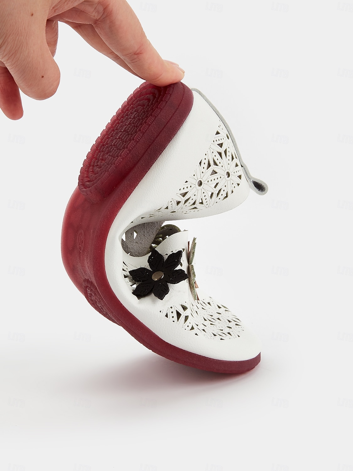 pantofi slip-on cu decupaj floral pentru femei - pantofi desculți respirabili și confortabili pentru ameliorarea bunionului și purtarea zilnică 2025 - $21.99 -P4