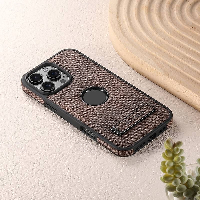 τηλέφωνο tok Για iPhone 16 Pro Max Plus iPhone 15 Pro Max Plus iPhone 14 13 12 Pro Max Plus Πίσω Κάλυμμα με βάση στήριξης Μαγνητική Υποστήριξη ασύρματης φόρτισης Ρετρό TPU PC PU δέρμα 2025 - $24.99 –P1