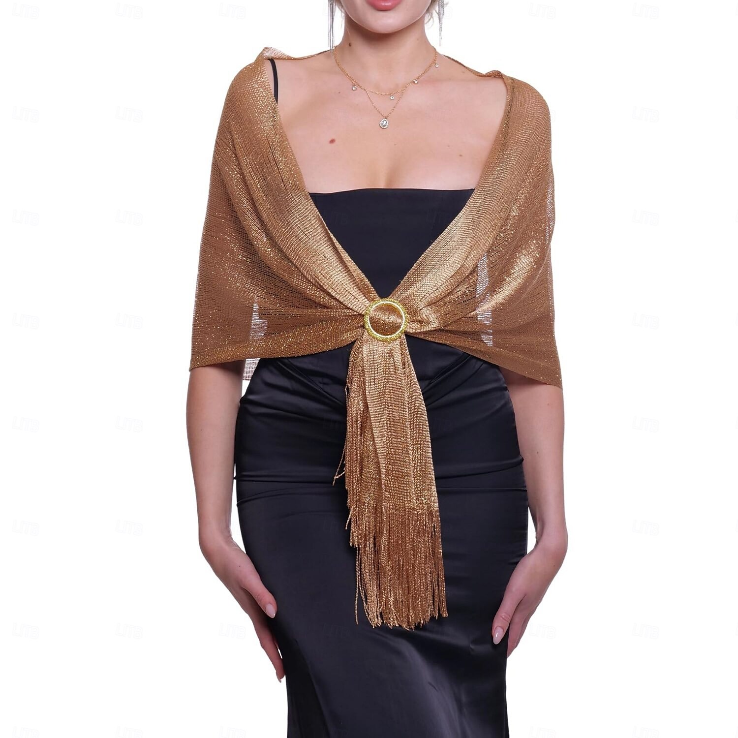 Retró Ordító 20-as évek 1920-as évek sál Wrap Kendők A nagy Gatsby Flapper lány Rojt Tömör szín Női Farsang Valentin nap Esküvő Estély Álarcos mulatság Felnőttek Kendő 2025 - $10.99 –P1