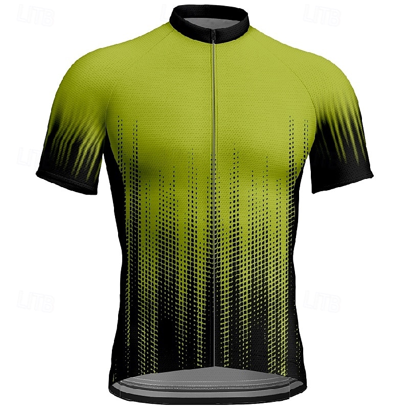 Bărbați Jersey de ciclism Manșon scurt Bicicletă Tricou Tee Jerseu cu 3 buzunare spate Ciclism montan Respirabil Uscare rapidă Proiectare anatomică Wicking Negru Rosu Bleumarin Gradiant Sport 2025 - $20.79 –P9