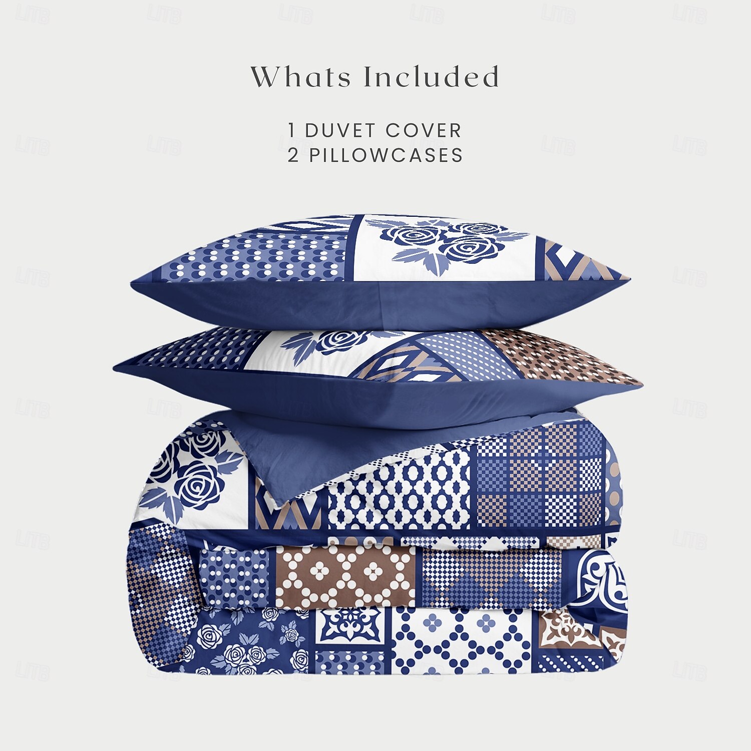 Housse de couette patchwork floral taille double ensemble de literie en coton ensembles de lit housse de couette couette douce légère avec 2 taies d'oreiller pour l'été le printemps de 2025 ? $60.99 –P5