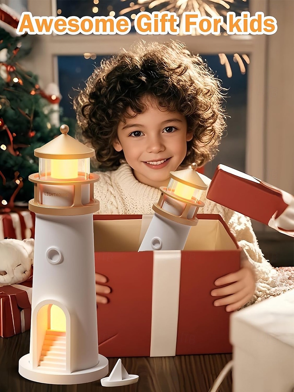 LED Night Lights Spotlights Moon Lamp Projector Night LightLighthouse Decor Light Night Light for KidsMoon Light Galaxy Projector Rechargeable LED Aesthetic Table Lamp Christmas Birthday Gifts for Kids Boys Girl 2025 - $40.99 –P6