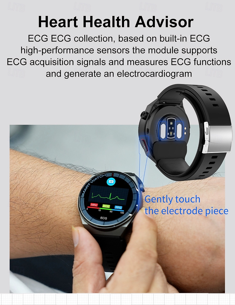 696 TK62 Умные часы 1.42 дюймовый Смарт Часы Bluetooth ЭКГ + PPG Педометр Напоминание о звонке Совместим с Android iOS Женский Мужчины Хендс-фри звонки Напоминание о сообщении IP 67 2025 - $142.99 –P10