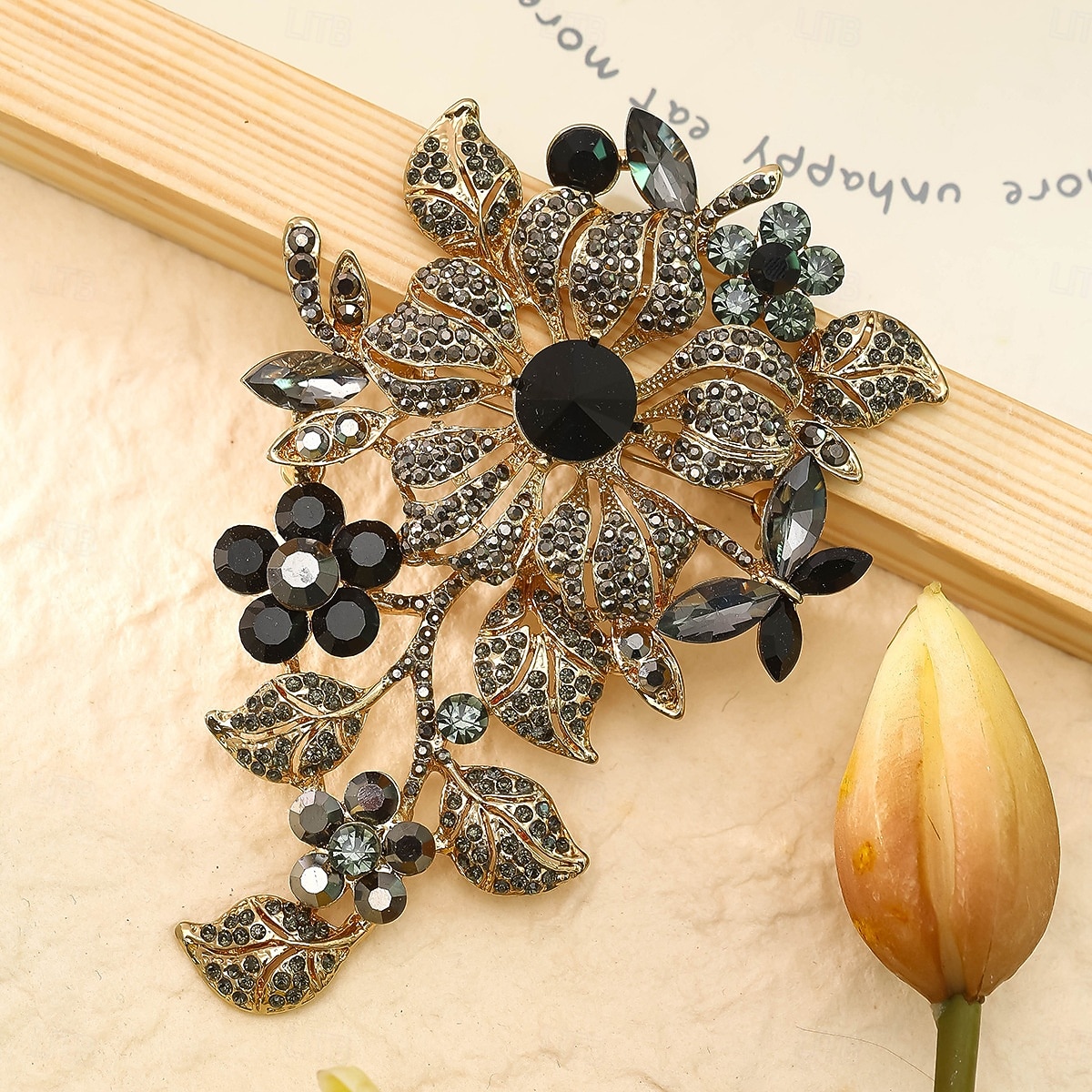 1 pieza/juego de exquisito broche de flor de rosa de cristal colorido brillante para niñas, alfiler de vestido de noche para damas, accesorios de moda para bodas 2025 - $20.99 –P5