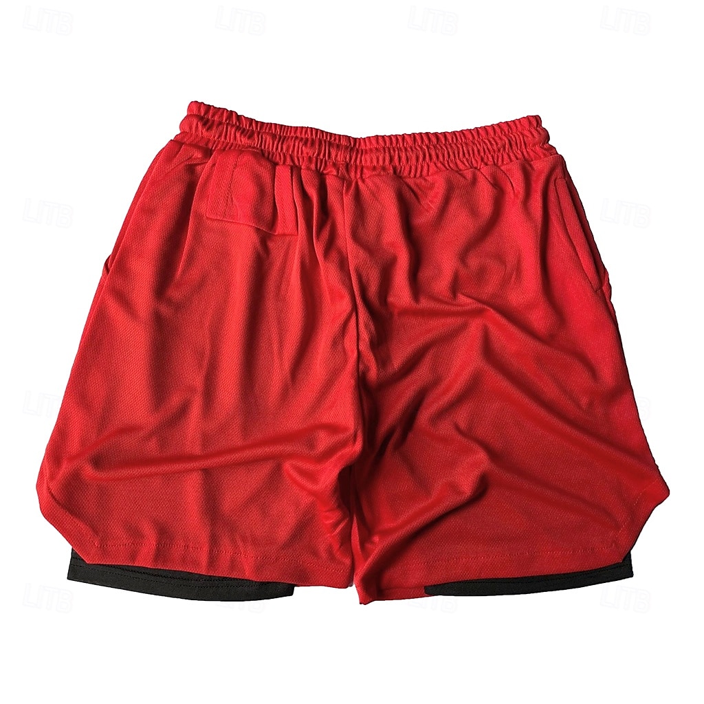 Homens Shorts Forrados calções atléticos Shorts de Natação 2 em 1 Shorts de Natação Calção Com Cordão Bolsos laterais Cintura elástica Tecido Secagem Rápida Feriado Para Noite Ginásio Férias Esportes de 2025 por $13.99 –P10