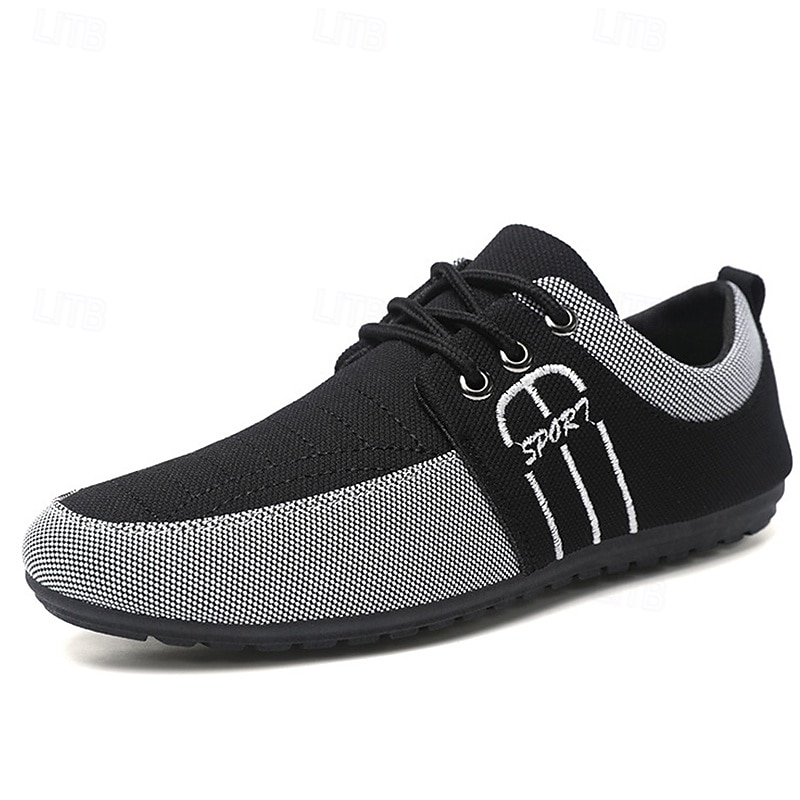 Men's Nylon Casual Slip-On Shoes with Contrasting Textures - Perfect for Daily Wear and Leisure Activities 2025 - $24.99 –P3