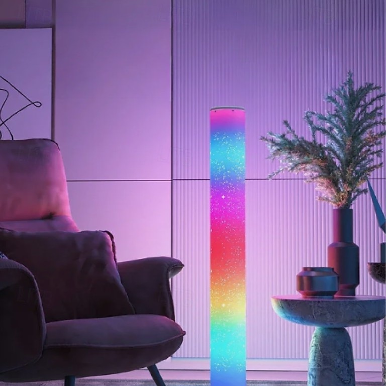 Modern Dimmable LED Floor Lamp with Music, Smart Mood Lighting for Gaming, Living Room, Bedroom 2025 - $66.99 –P6