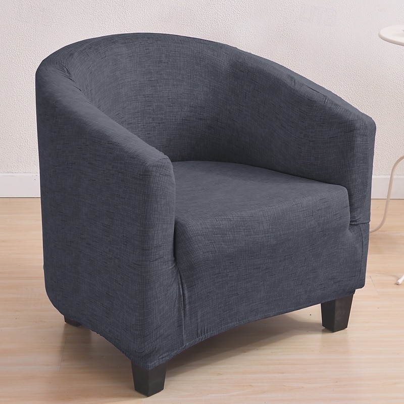 capa de cadeira de poltronas de banheira de clube, capa de sofá simples de lã polar, capas elásticas para sofás, protetor de móveis de sala de estar de 2025 por $31.99 –P7