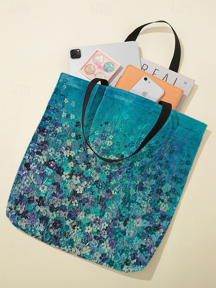 "borsa tote floreale per donna – elegante borsa di grande capienza con motivo floreale nero e rosa, perfetta per lo shopping, i viaggi e l'uso quotidiano" del 2025 a $14.99 –P7