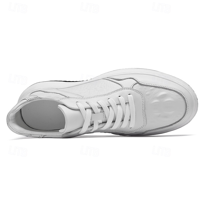 klassische weiße Leder-Sneaker für Herren mit dezenten Nähten – vielseitiges Schuhwerk für den Alltag und Freizeitausflüge 2025 - $64.99 –P4