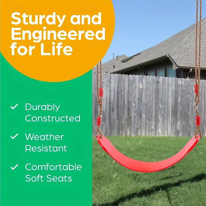 Adjustable Soft Swing Rope for Garden Outdoor Recreation and Fitness with EVA Soft Board Swing Chair 2025 - $51.99 –P7
