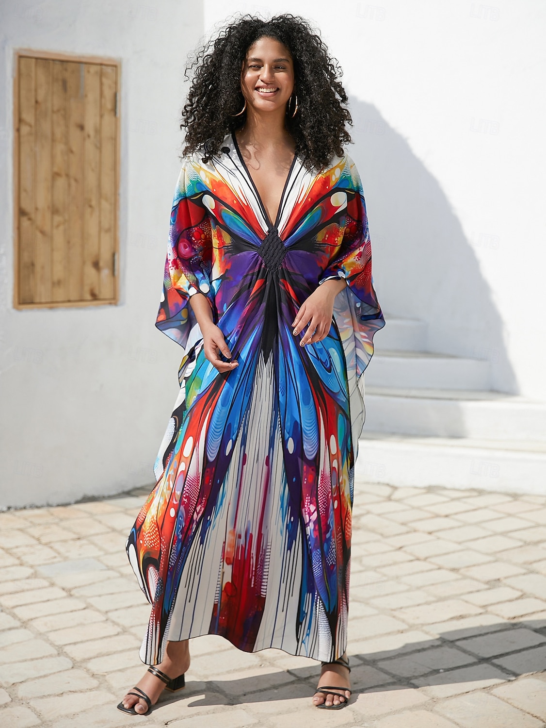 Halloween Kjoler Kaftan Stolthet Regnbue Fritid Voksne Dame Halloween Karneval Pride-parade Pride måned Enkle Halloween-kostymer Kle deg opp 2025 - $37.99 –P11