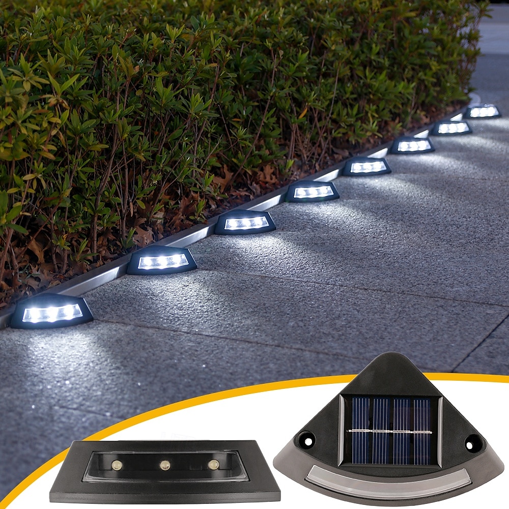 4 Pcs Solar Step Ground Light Solar Step Stair Decor Garden Lights Trail Light Outdoor Waterproof Yard Guide Light 2025 - $28.99 –P7