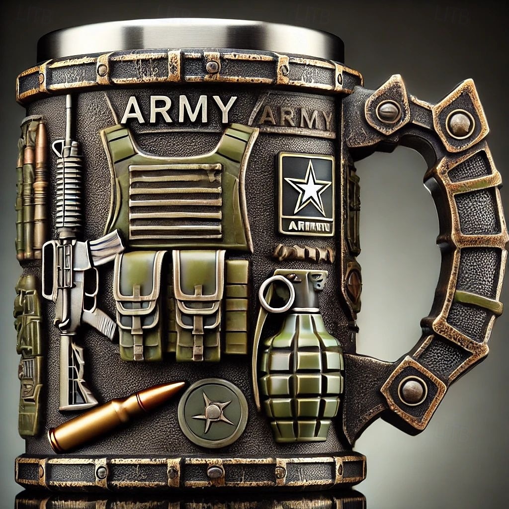 Taza conmemorativa militar del 250.º aniversario, regalo patriótico del 4 de julio, Día de la Independencia y Día de los Veteranos para hombres, taza coleccionable del Cuerpo de Marines de EE. UU., vajilla creativa de resina y acero inoxidable. 2025 - $23.99 –P4