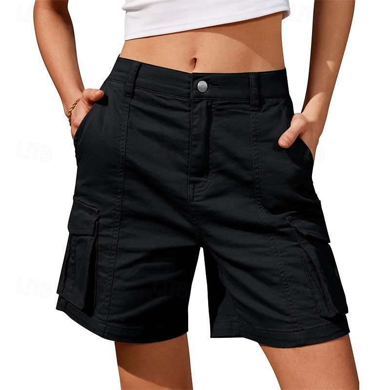 Per donna Shorts da corsa Shorts Cargo Shorts da escursionismo Esterno Vestibilità regolare Asciugatura Rapida Pantaloncini Elastico in vita Grigio scuro Nero Caccia Arrampicata Corsa S M L XL XXL del 2025 a $24.99 –P2