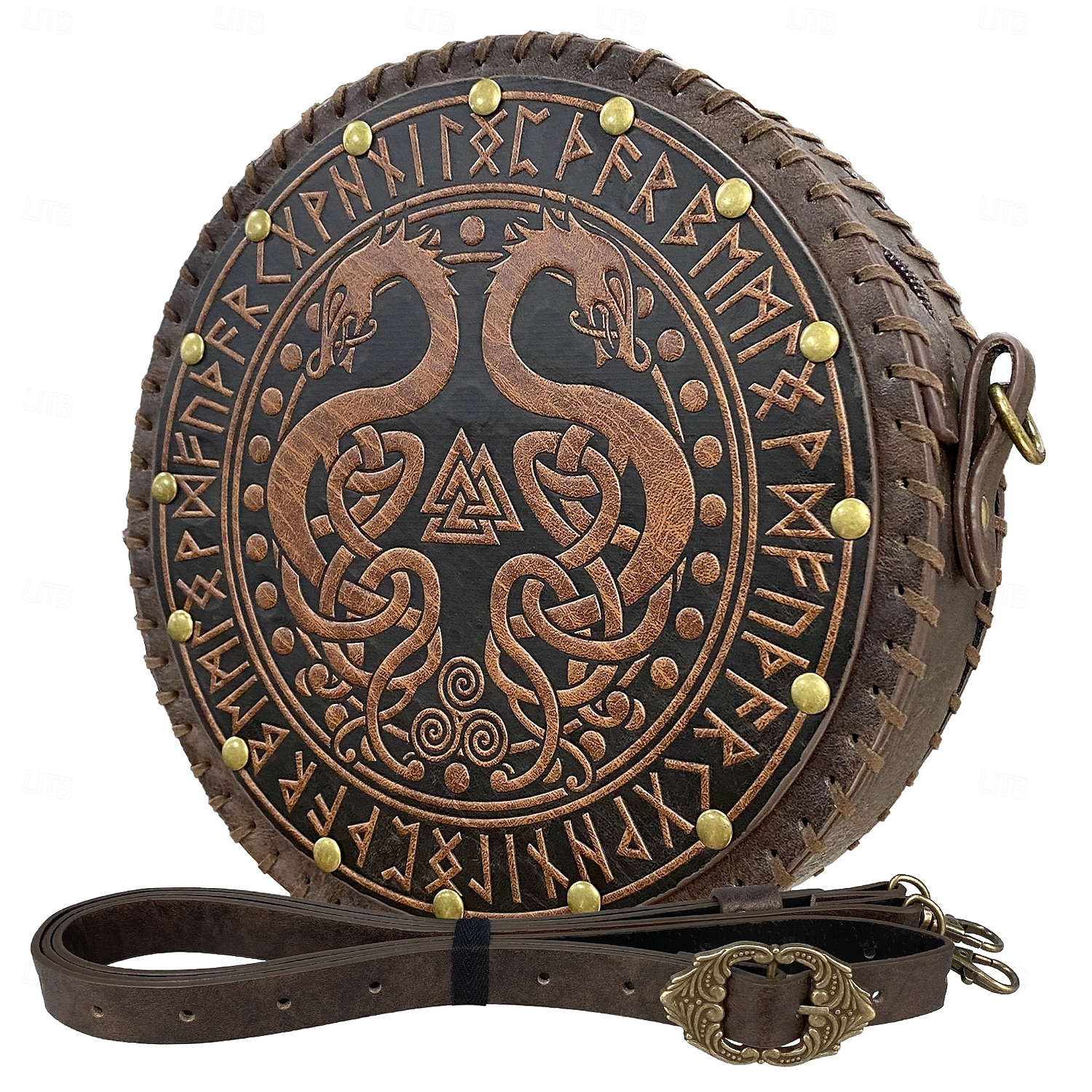 Retro Vintage Punk & Gothic Medieval Cosplay Costume Belt Pouch Dice Bag Viking Celtic Knight Ranger Fancy Dress Men's Women's Celtic Viking Halloween Masquerade Performance Stage Renaissance Fair 2025 - $34.99 –P3