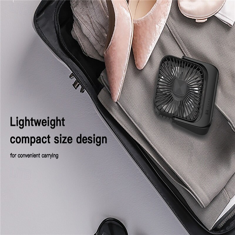 Mini Portable Brushless Fan with LED Display, 3-Speed Wind, 3000mAh Battery, USB-C, Rugged Build for Outdoor/Desk Use 2025 - $26.99 –P3