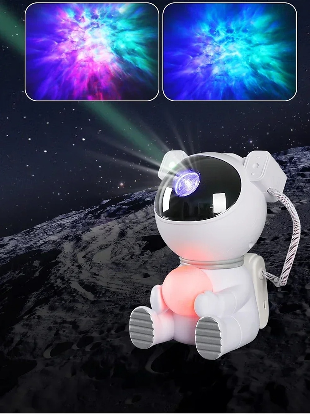 Star Projector Galaxy Night Light Astronaut Space Projector Nebula Ceiling LED Lamp for Bedroom & Kids Gift 2025 - $55.99 –P5