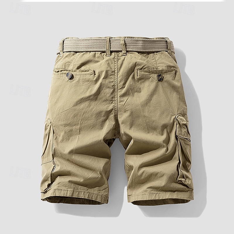 Per uomo Pantaloncini cargo Shorts Pantaloncini Estivi Coulisse Elastico in vita Multi-tasche Semplice Comodità Indossabile Lunghezza al ginocchio All'aperto Sport Quotidiano Moda Casual Nero Cachi del 2025 a $34.99 –P4