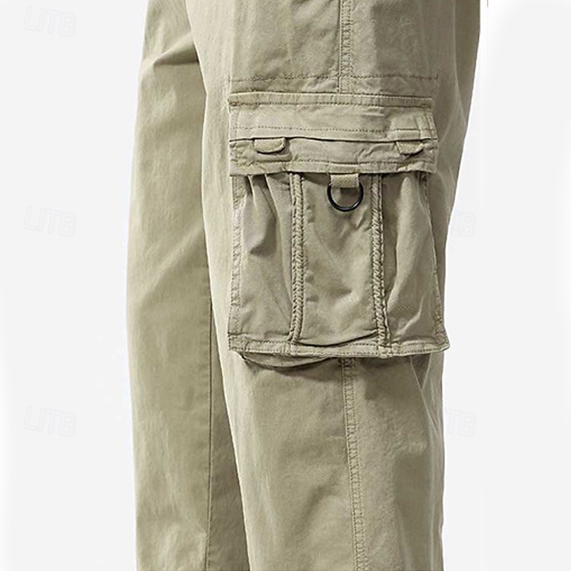 Per uomo Pantaloncini Cargo Capri Pantaloni capri Coulisse Elastico in vita Multi-tasche Semplice Comodità Indossabile Lunghezza al polpaccio All'aperto Sport Quotidiano Moda Casual Nero Cachi del 2025 a $37.99 –P4