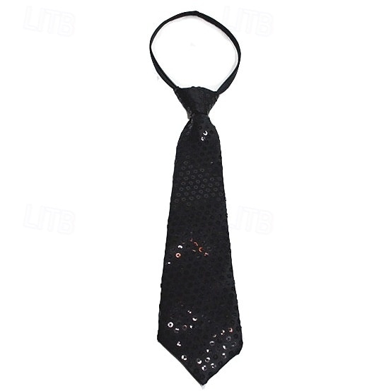 Rétro Vintage Années 1980 Cravate pré-nouée Disco Paillettes Déguisement Unisexe Halloween Carnaval Défilé de la Fierté Mois des Fiertés Adulte Cravate de 2026 ? $9.49 –P8