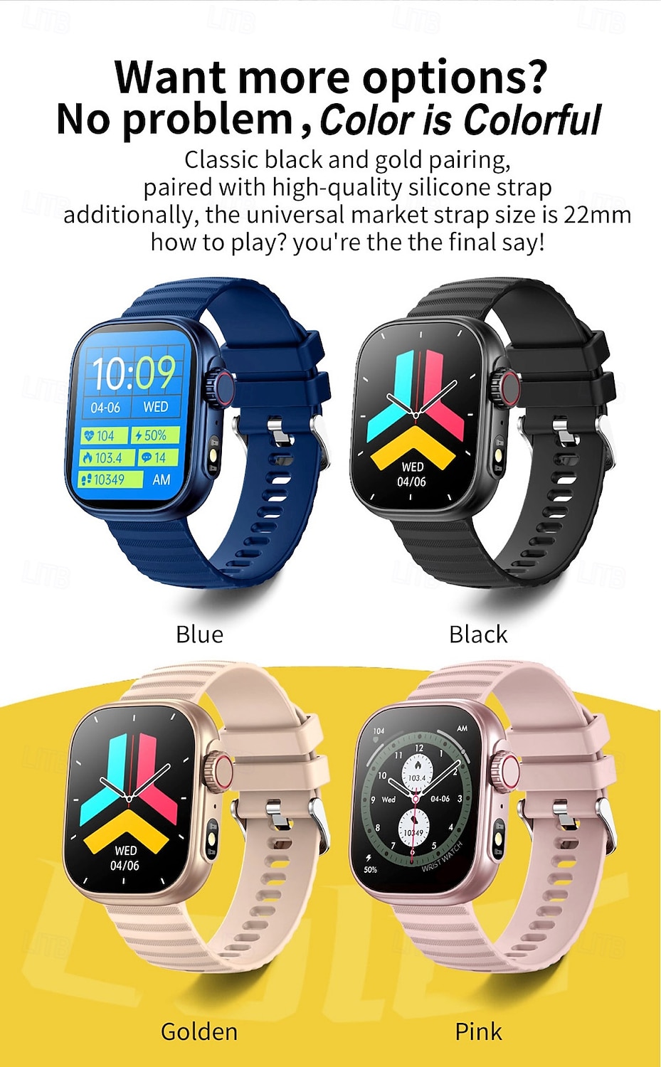 696 ZW39 Умные часы 2.01 Фитнес-часы Bluetooth Шагомер Монитор температуры Уведомление о звонках IPX0 Водонепроницаемость Совместим с iOS Android 2025 - $33.99 –P5