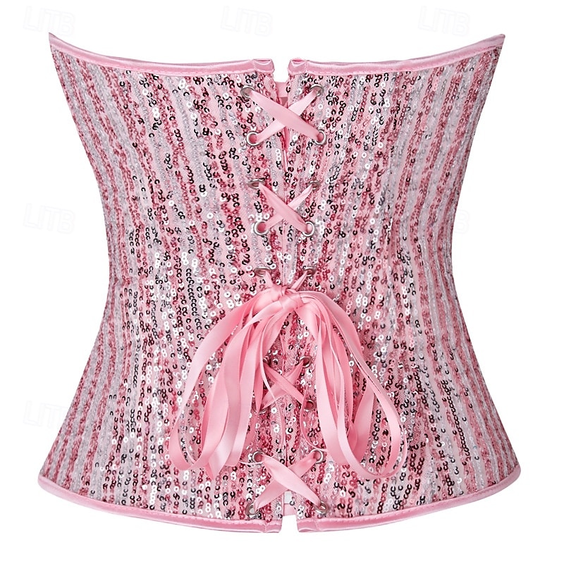 Rococo Corset Overbust Bal Masqué Corset Serre Taille Cosplay Paillettes Contrôle du ventre Faire monter Déguisement Femmes Royal Mascarade Soirée Carnaval de Venise Adulte Corset de 2026 ? $28.99 –P7