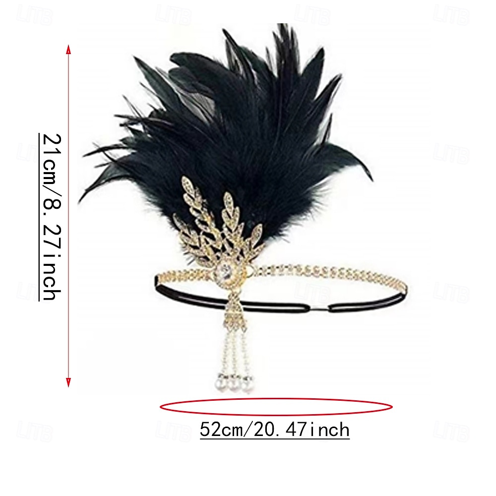 Jaren 1920 Gatsby Jaren ‘20 flapper hoofdband Normaal Retro Sprankelende glitter Kristal / Bergkristal Kostuum Dames Carnaval Maskerade Evenement / Feest Maskerade Festival Volwassenen Hoofddeksels 2026 - $15.99 –P9