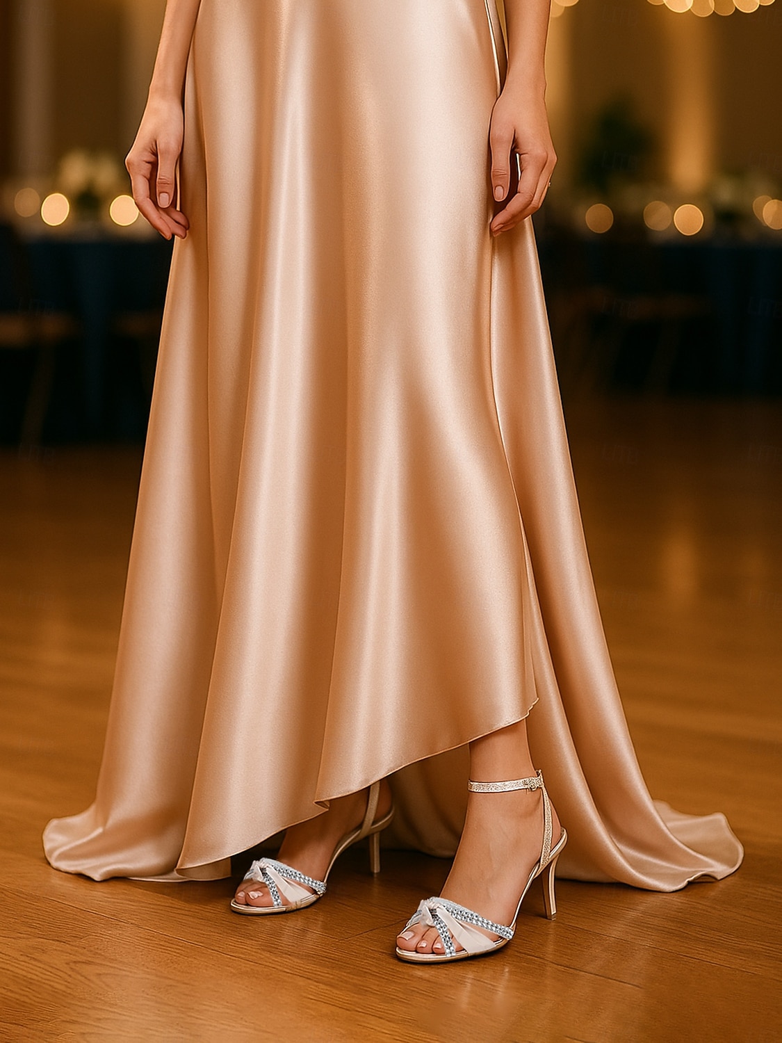 Women's Purple Satin Rhinestone Heeled Sandals – Elegant Knot Prom Heels for Wedding and Dance Nights 2026 - $79.99 –P1