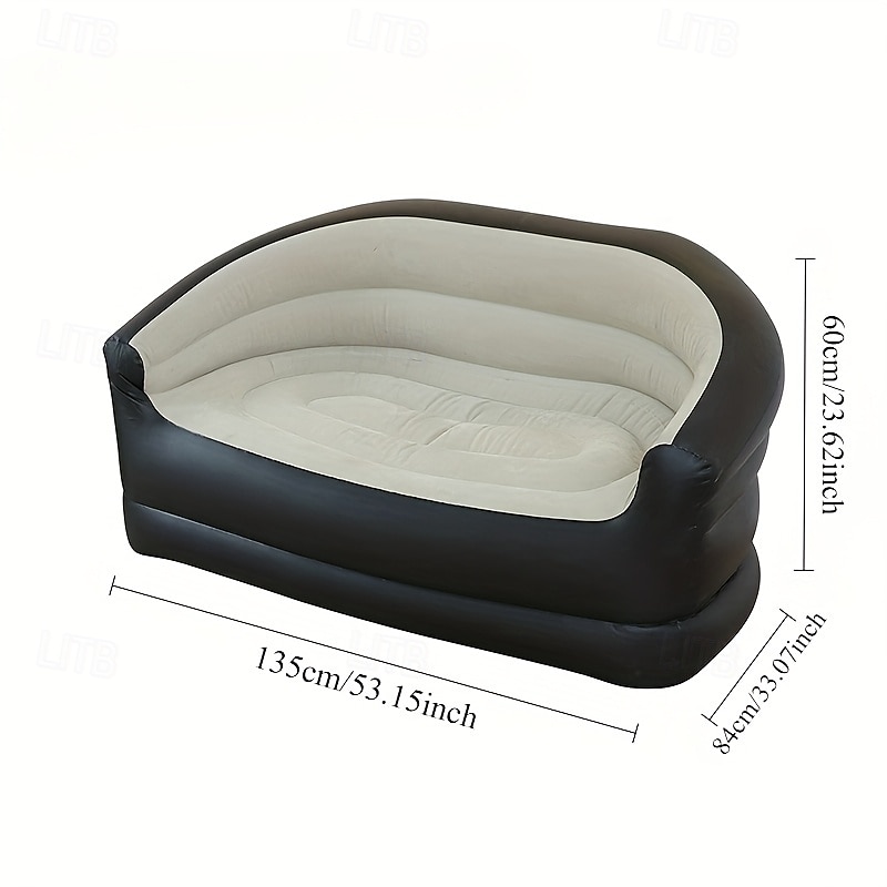 Sofá inflable plegable con bomba de aire, ideal para camping, picnics, balcones y salas de estar. 2025 - $92.99 –P7