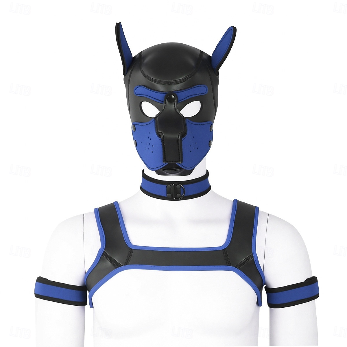 BDSM Kožená komunita Puppy Play Maska pro štěně Psí kapuce Dospělé Unisex Pride Parade Měsíc hrdosti předvečer Všech svatých Karneval Jednoduchý karnevalový kostým 2025 - $55.99 –P14