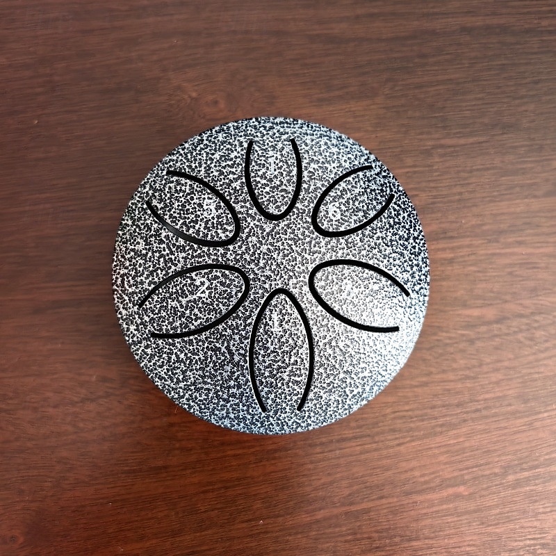 Tambor de chuva para jardim externo com protetores de dedos de 3 polegadas e 6 notas, tambor de língua de aço, mini tambor de mão à prova d'água com protetores de dedos, instrumento musical de de 2025 por $17.99 –P9