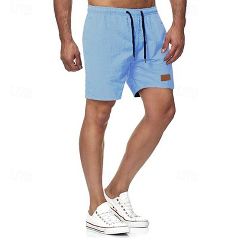 Per uomo Pantaloncini da mare Shorts Pantaloncini Estivi Pantaloncini casual Tasca Coulisse Elastico in vita Semplice Comodità Traspirante Corto All'aperto Vacanza Canotta sportiva Casual Nero Bianco del 2026 a $13.49 –P3