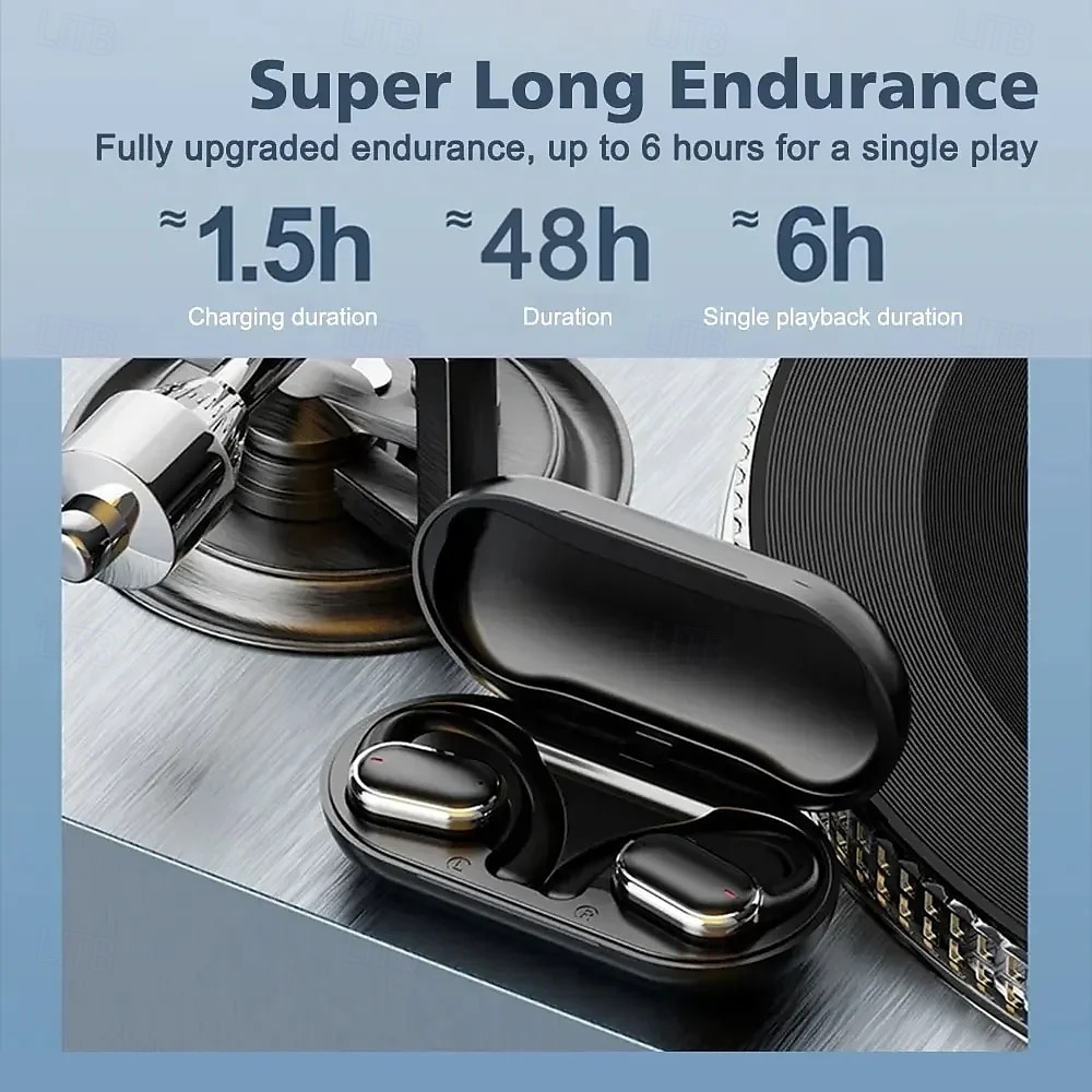 X91 Bluetooth 5.3 гарнитура с поддержкой громкой связи заушные наушники стерео Hi-Fi для вождения йоги фитнеса и мобильных телефонов 2025 - $28.99 –P9