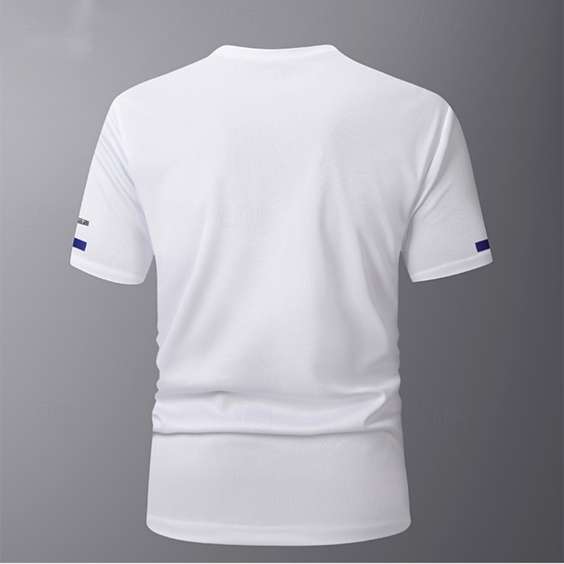 Men's Sport T Shirt Quick Dry  Tee Crew Neck Summer Solid Color Plain Short Sleeves Sports & Outdoors Casual Basic Fitness Casual Daily Dark Grey White Black Top Tee for Men 2025 - $8.99 –P3