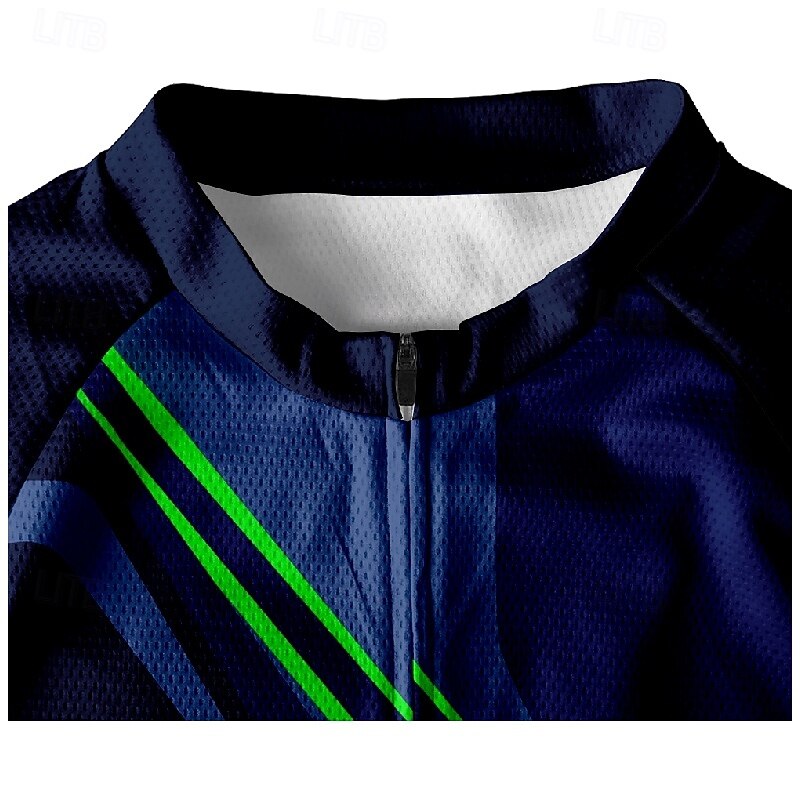 Homme Maillot de cyclisme Géométrique Manche Courte Cyclisme T-shirt Maillot avec 3 poches arrière VTT Vélo tout terrain Séchage Rapide Design Anatomique Évacuation de l'Humidité Respirant Des sports de 2025 ? $25.99 –P5