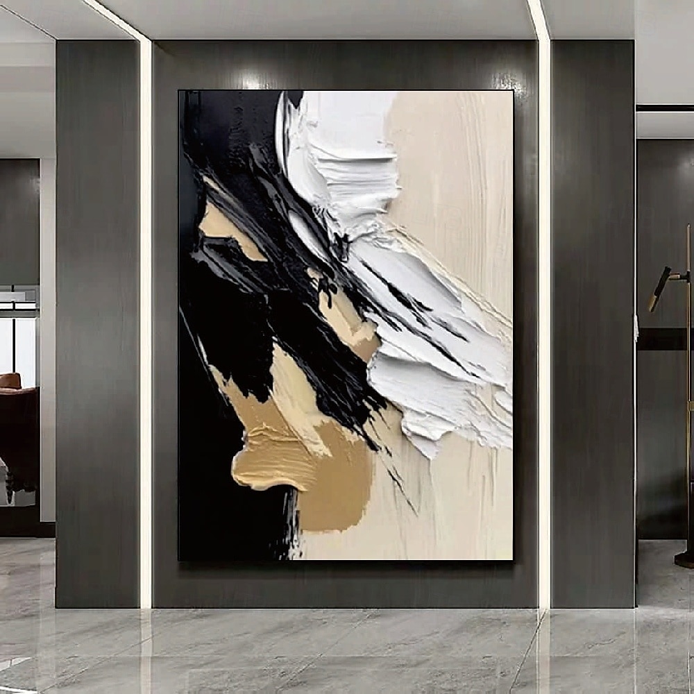 Oil painting hand painted abstract painting Wabi sabi Wall Art Set of 2 Beige Abstract Painting on Canvas A Pair Beige Texture Wall Art Neutral Abstract Wall Art Boho Wal Decor 2025 - $85.99 –P6
